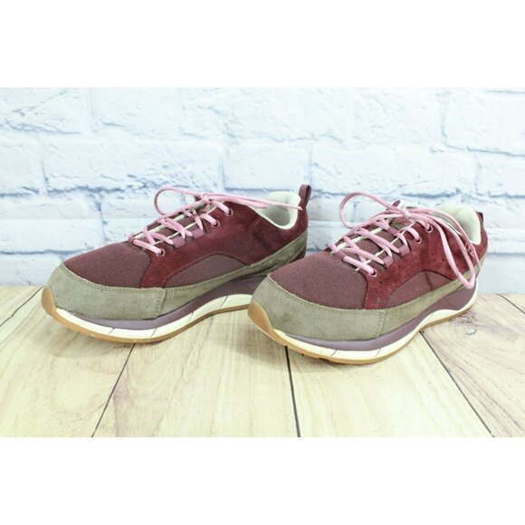 LL Bean 9.5 Wide Suede Mesh Lace Up Comfort Fitness Walking Shoes Sneakers - Picture 2 of 9
